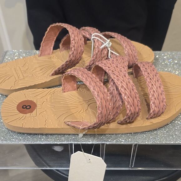 Billabong Lily Jane Braided Slide Sandal- Rose - Picture 10 of 11